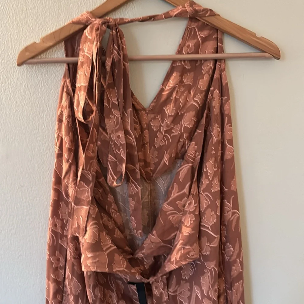 Knot Sisters Petty Jumpsuit in Sienna Tulips Pockets Women's Large Floral - Picture 12 of 16